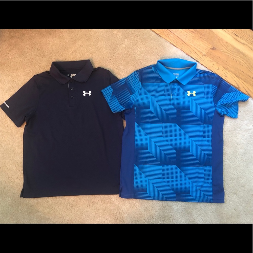 Youth Under Armour polo shirt LOT XL performance
